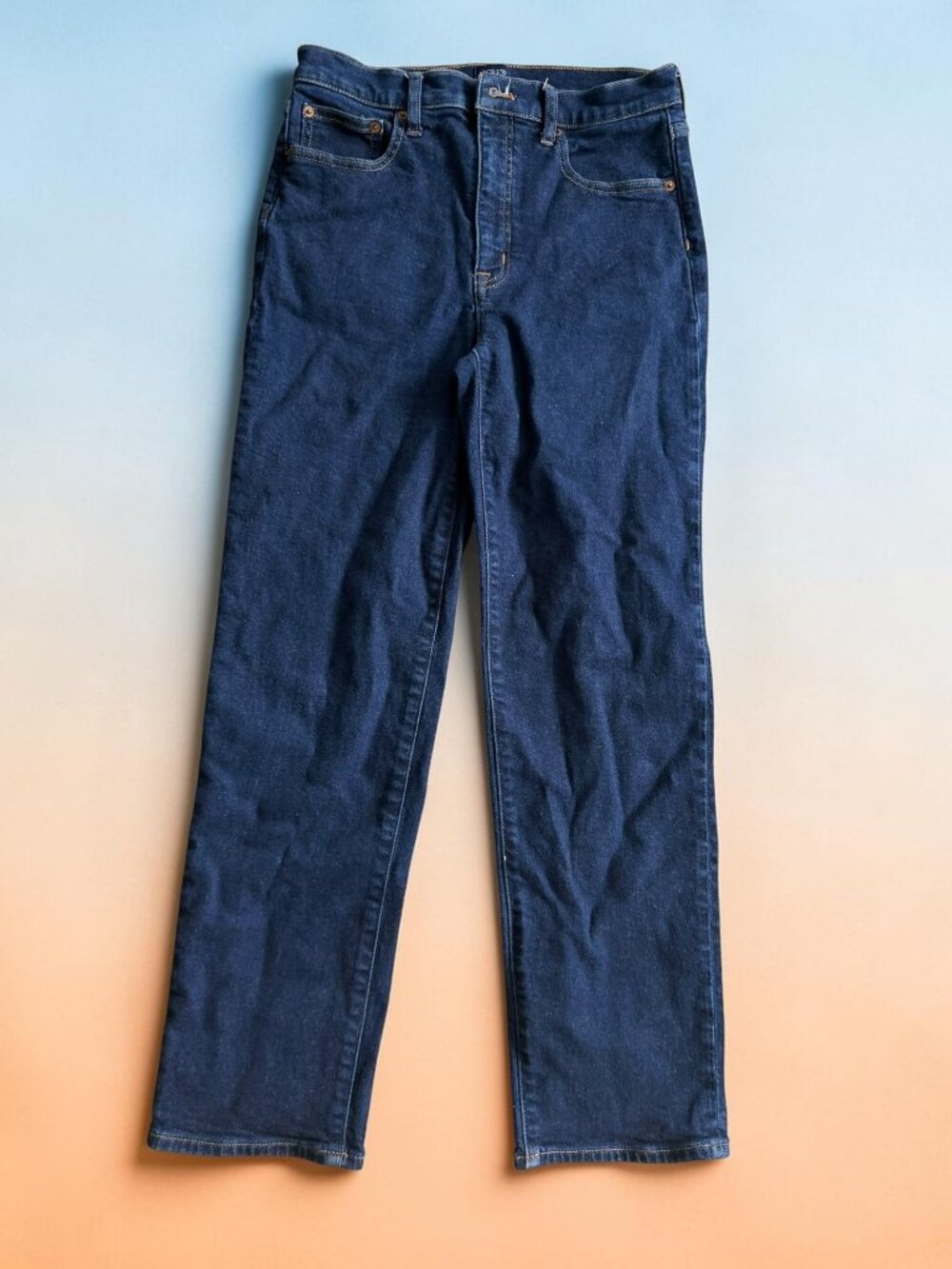 J CREW Dark Wash Stovepipe Jeans Size 27 Womens